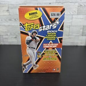 2001 Topps Stars Baseball Blaster  box (Pujols Rookie Year) Sealed  Vintage NEW